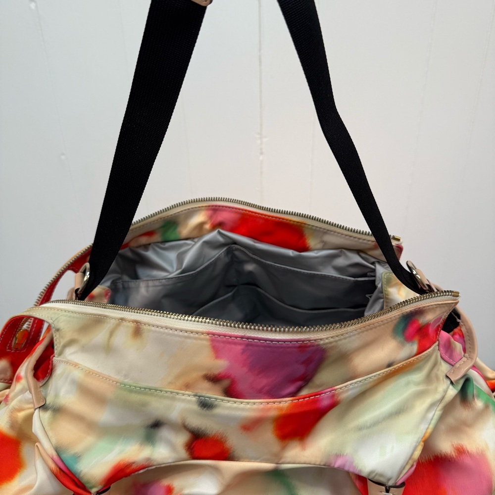 Kate Spade Veranda Place Stevie Multicolor Nylon Floral Shoulder Bag Waterproof - Picture 7 of 9